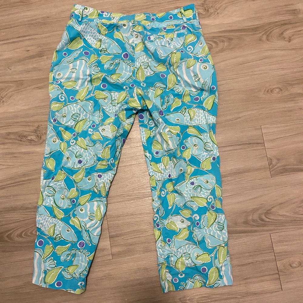 Lilly Pulitzer WHITE LABEL COLLECTOR Capri Pants 8 - Picture 2 of 7